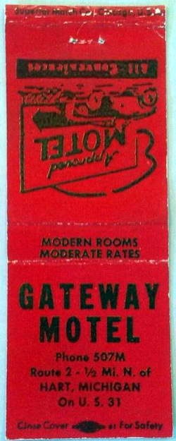 Gateway Motel - Matchbook